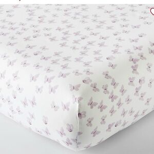 Pottery Barn Kids Watercolor Butterfly Organic Crib Fitted Sheet